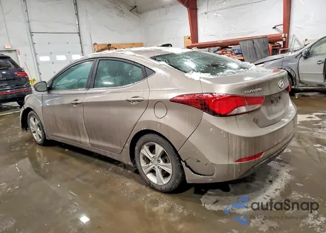 2016 Hyundai Elantra Se from USA, damaged, VIN 5NPDH4AE0GH734694
